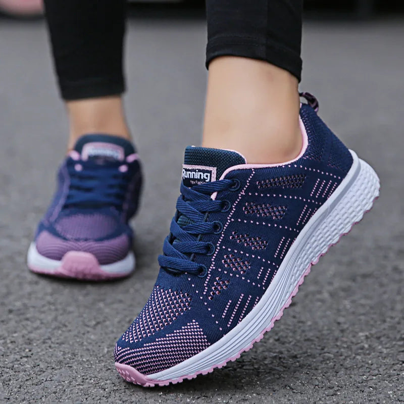 Mesh Vulcanized Walking Sneakers - view 3