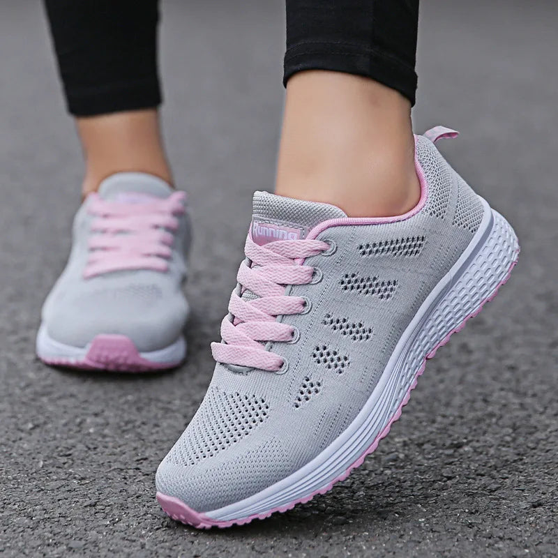 Mesh Vulcanized Walking Sneakers - view 4