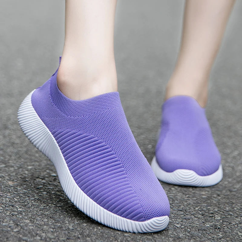 Vulcanized Slip-On Flat Sneakers - view 9