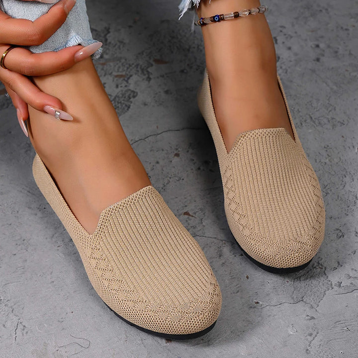 Knit Slip-On Loafer Flats