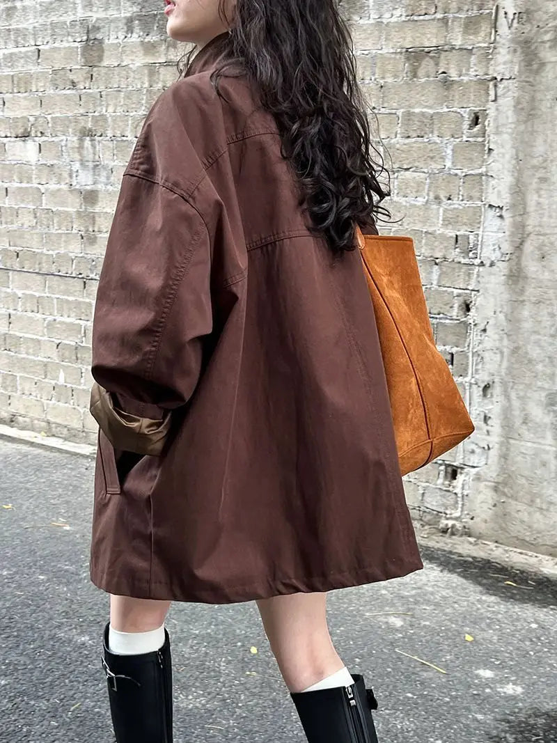 Relaxed Military-Style Trench Coat - view 6