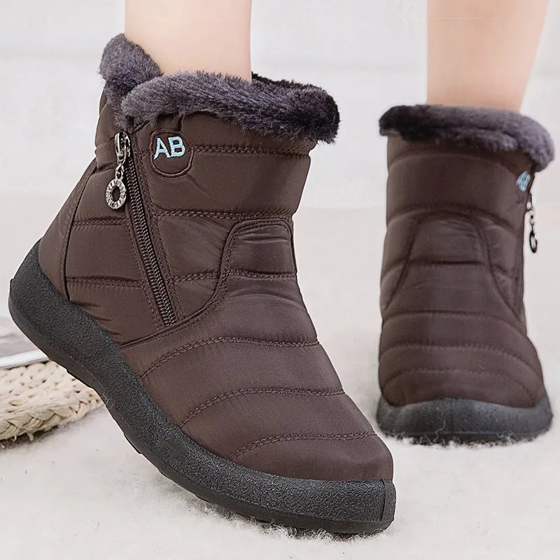 Fur-Lined Waterproof Ankle Boots - view 6