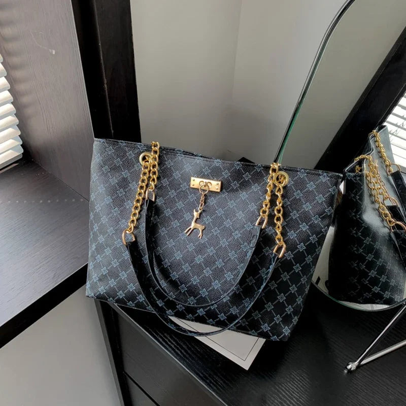 Soft Leather Large-Capacity Tote - view 2
