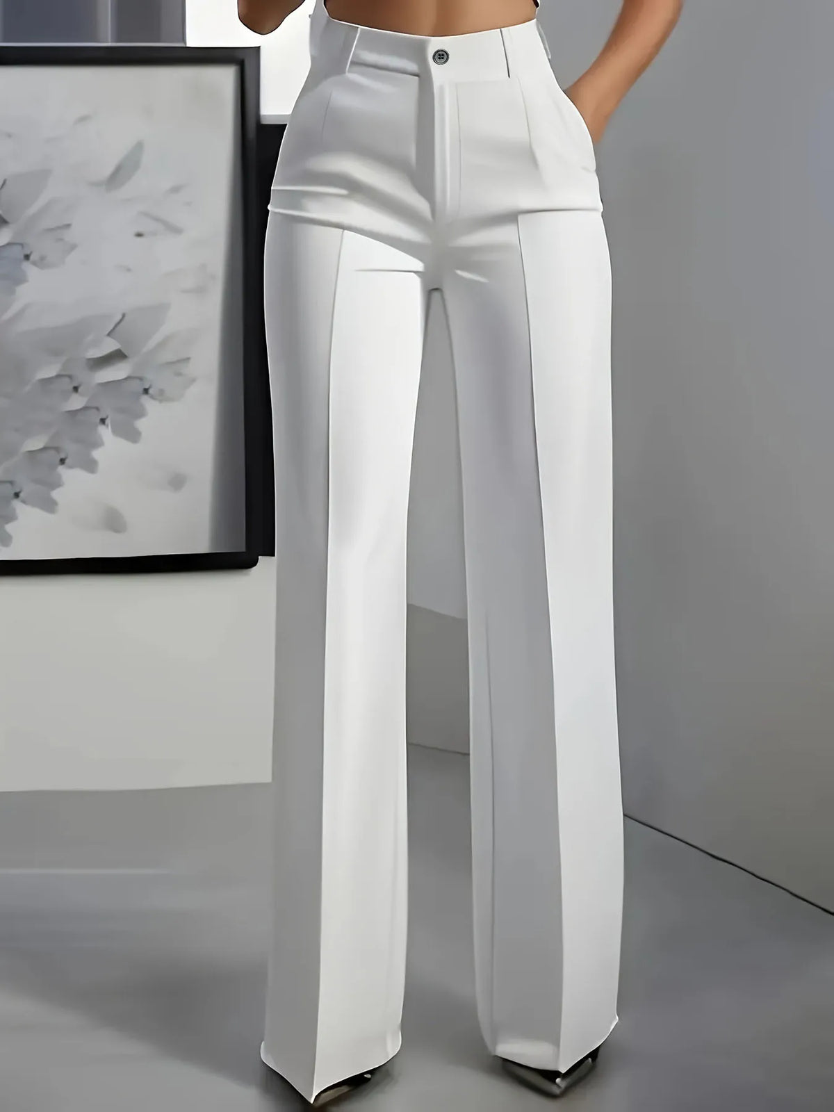 Draped Straight-Cut Suit Trousers - view 4