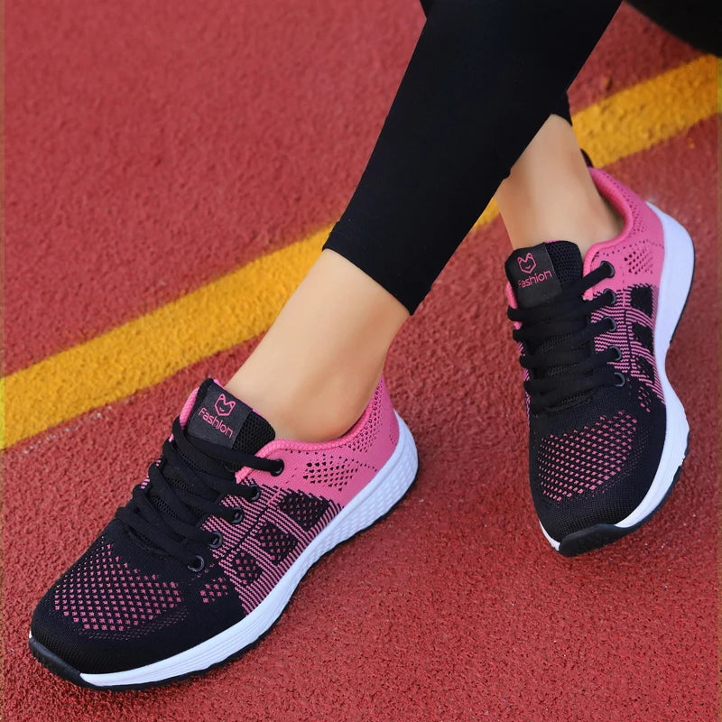 Mesh Platform Running Sneakers - view 4