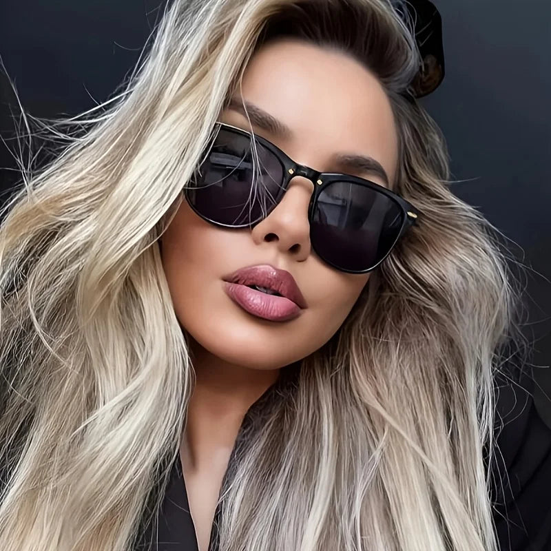 Rivet Cat-Eye Metal Sunglasses - view 2