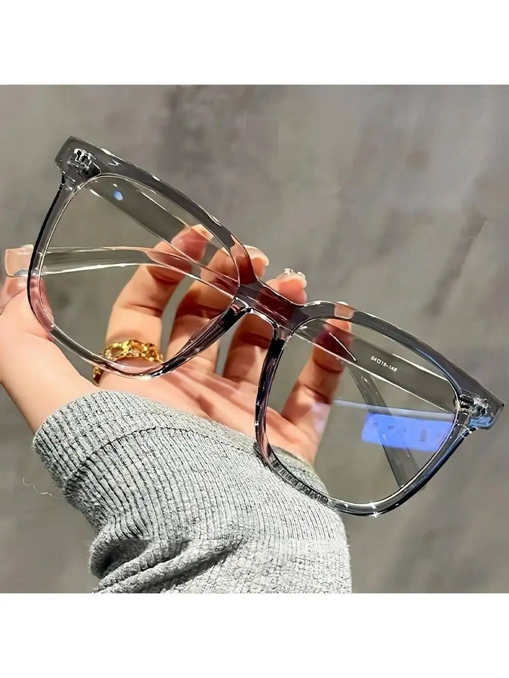 Square-Frame Clear Lens Glasses - view 12