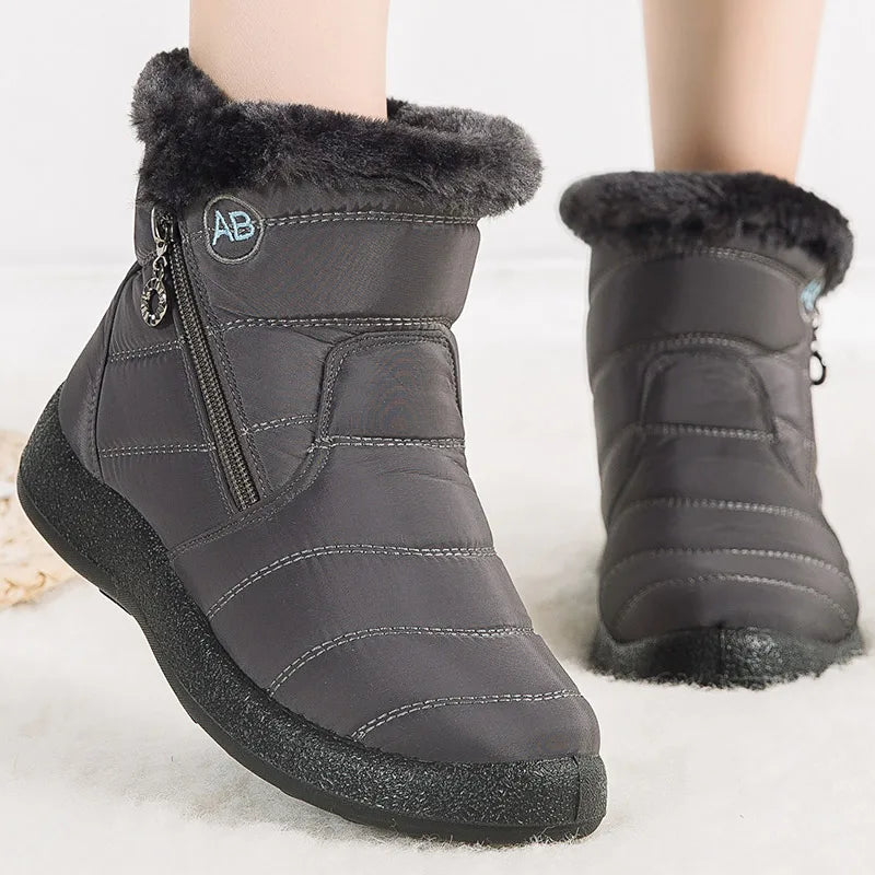 Fur-Lined Waterproof Ankle Boots - view 7