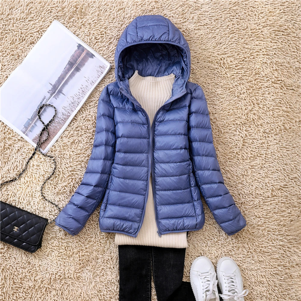 Packable Hooded Puffer Jacket - view 10