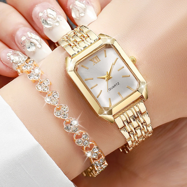 Rhinestone Watch & Bracelet Set - view 2