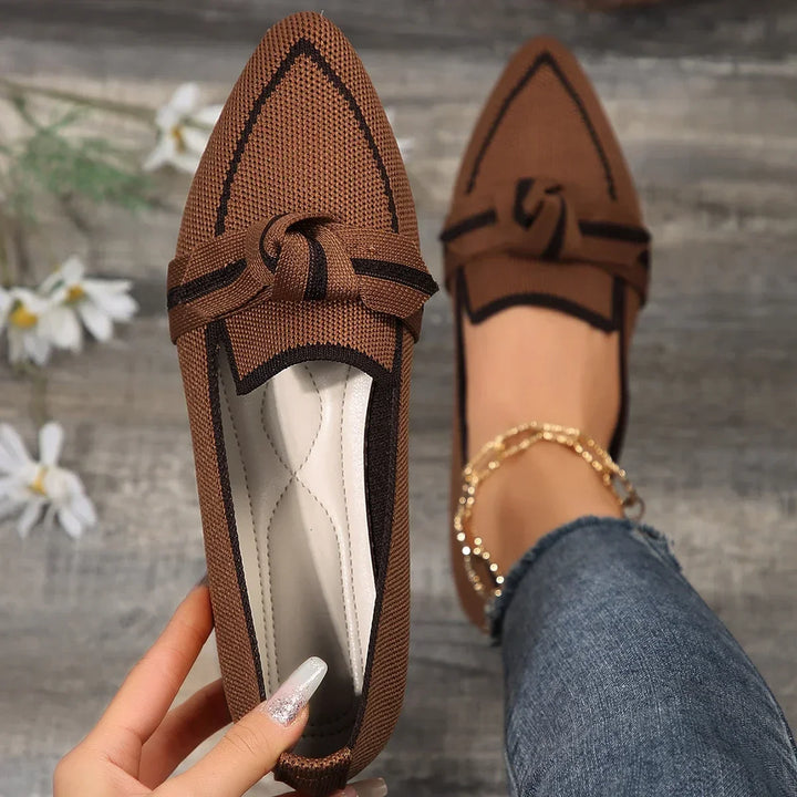 Knit Pointed-Toe Walking Loafers - view 2