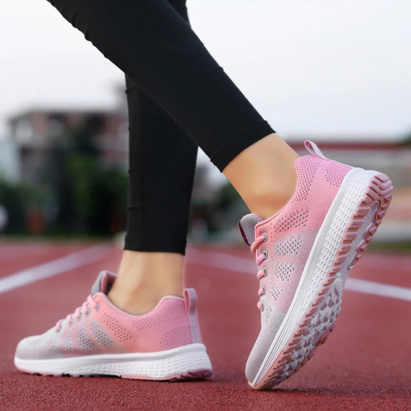 Mesh Platform Running Sneakers - view 6
