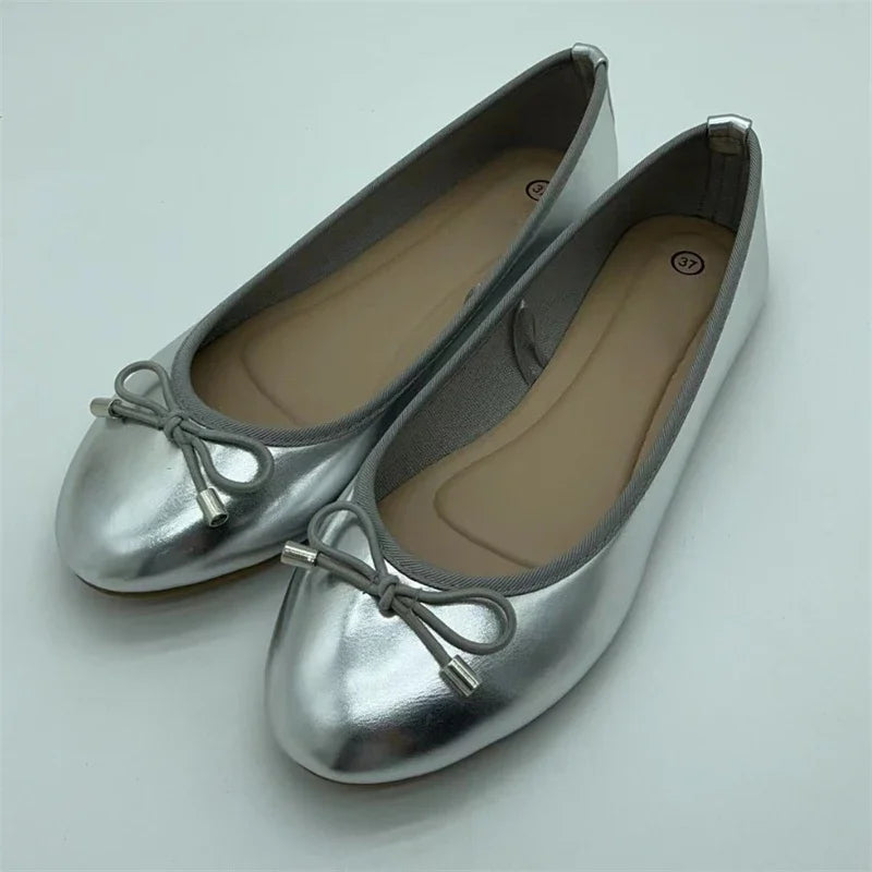 Bowknot Round-Toe Ballet Mules - view 5