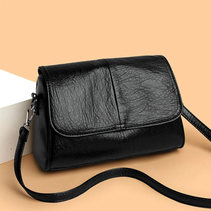 Oil-Wax Leather Flap Crossbody Bag - view 5