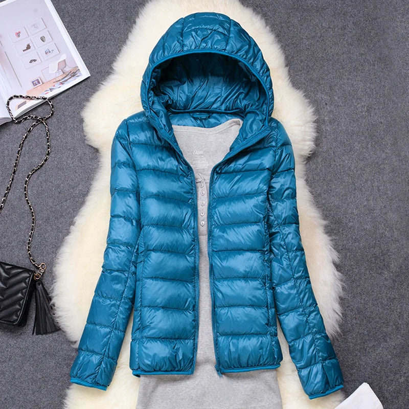 Packable Hooded Puffer Jacket - view 3