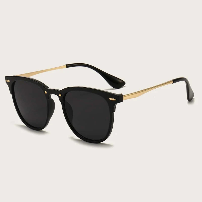 Rivet Cat-Eye Metal Sunglasses - view 7
