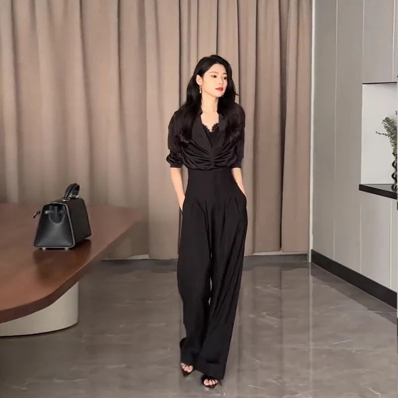 Ultra High-Waist Wide-Leg Suit Pants - view 3