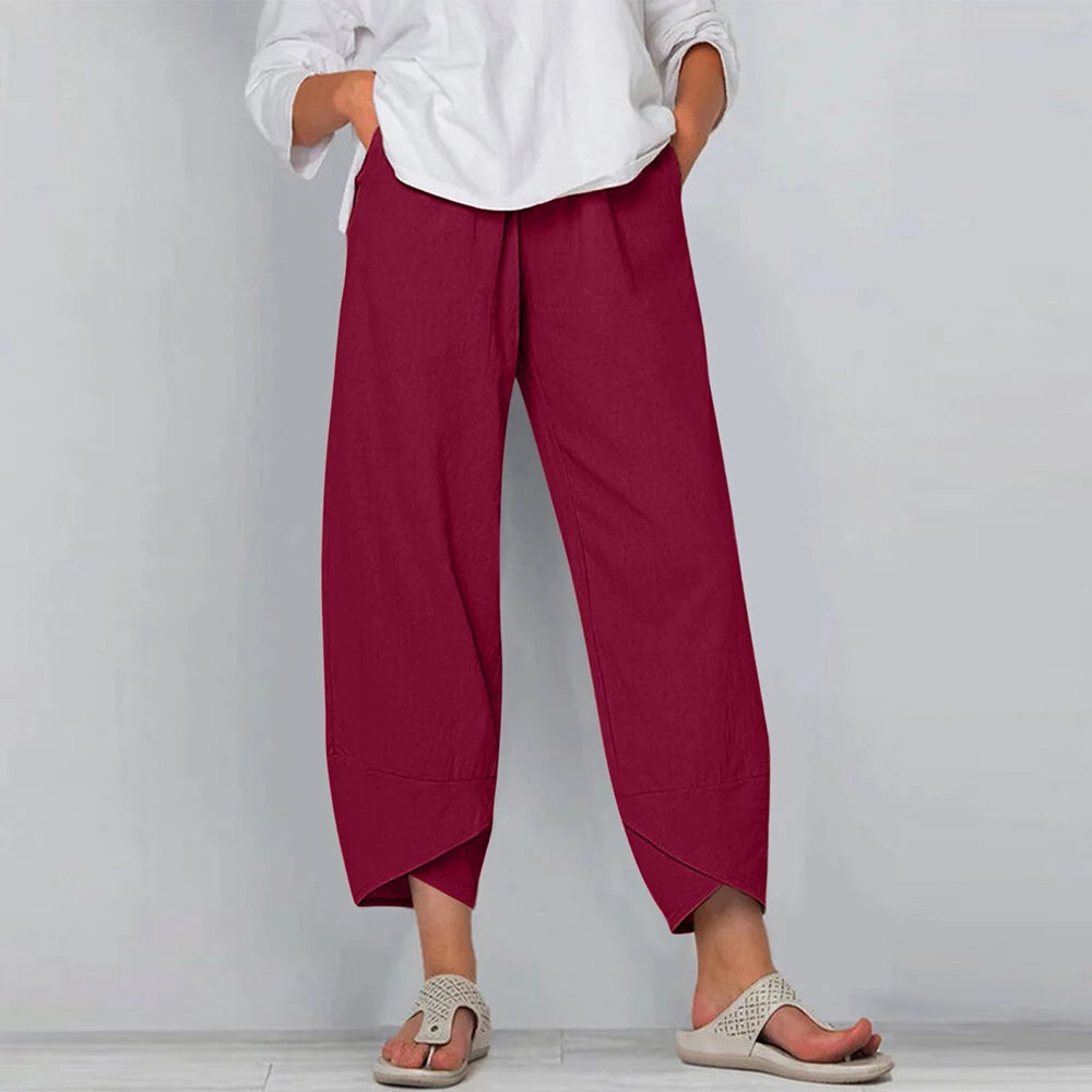 Cotton Linen Harem Pants - view 8