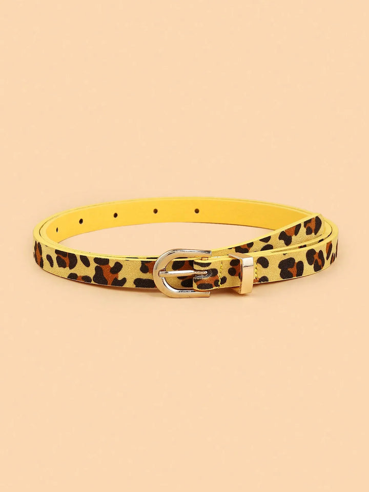 Leopard-Print Thin Belt - view 2