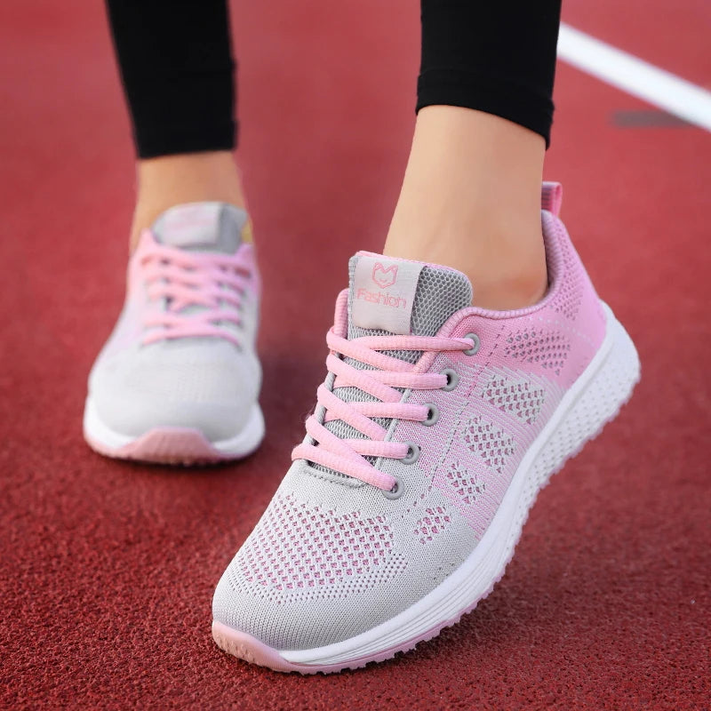 Mesh Platform Running Sneakers - view 7