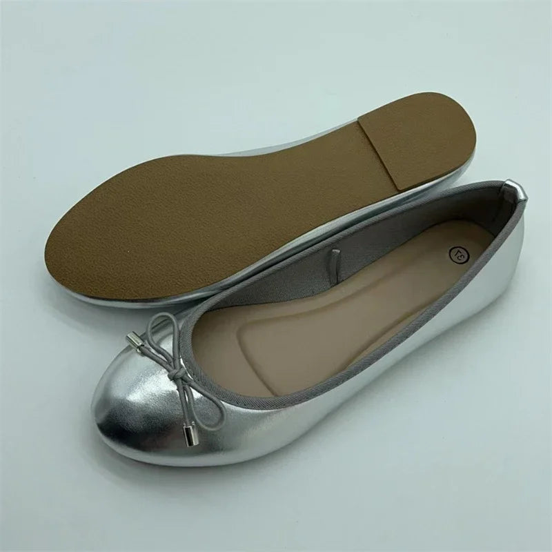 Bowknot Round-Toe Ballet Mules - view 2