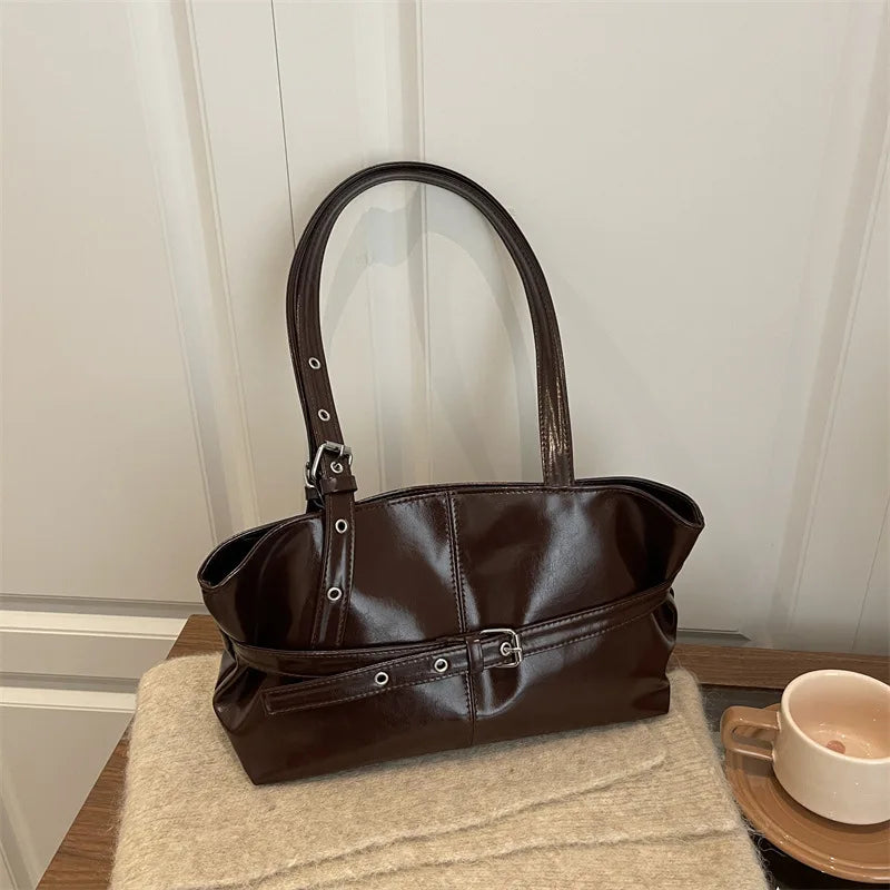 Retro Minimalist Tote Shoulder Bag