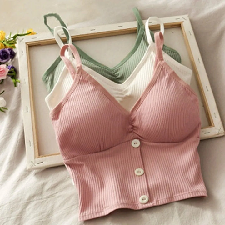 Knit Chest-Wrap Camisole