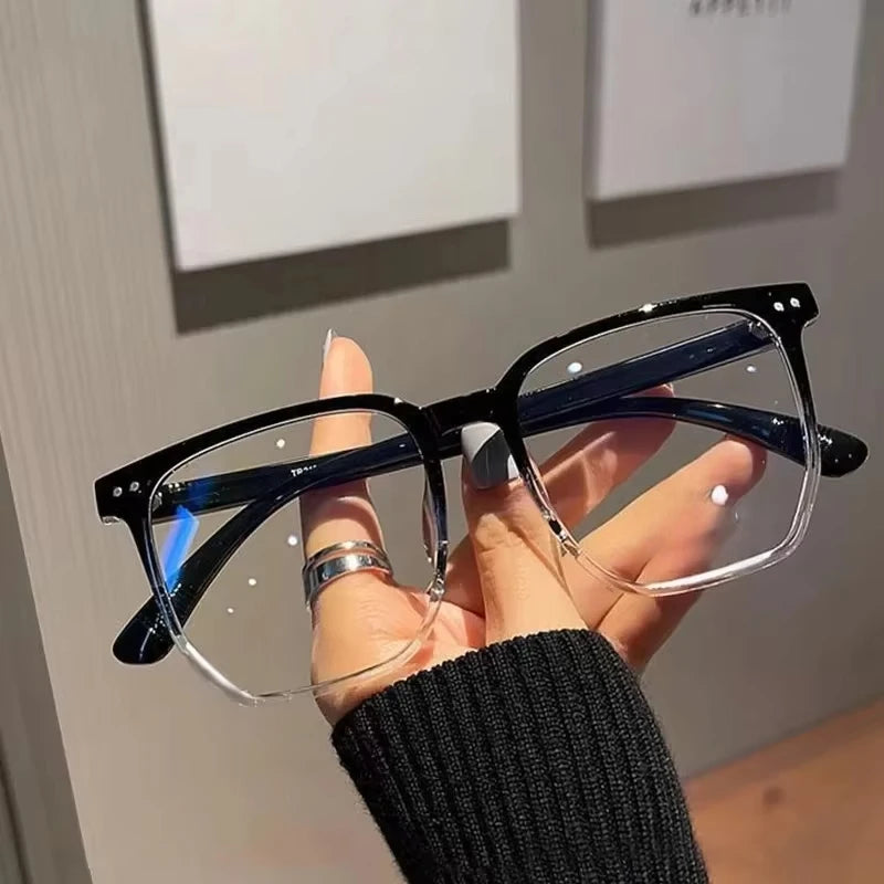 Square-Frame Clear Lens Glasses - view 8