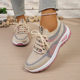Two-Tone Lace-Up Sneakers