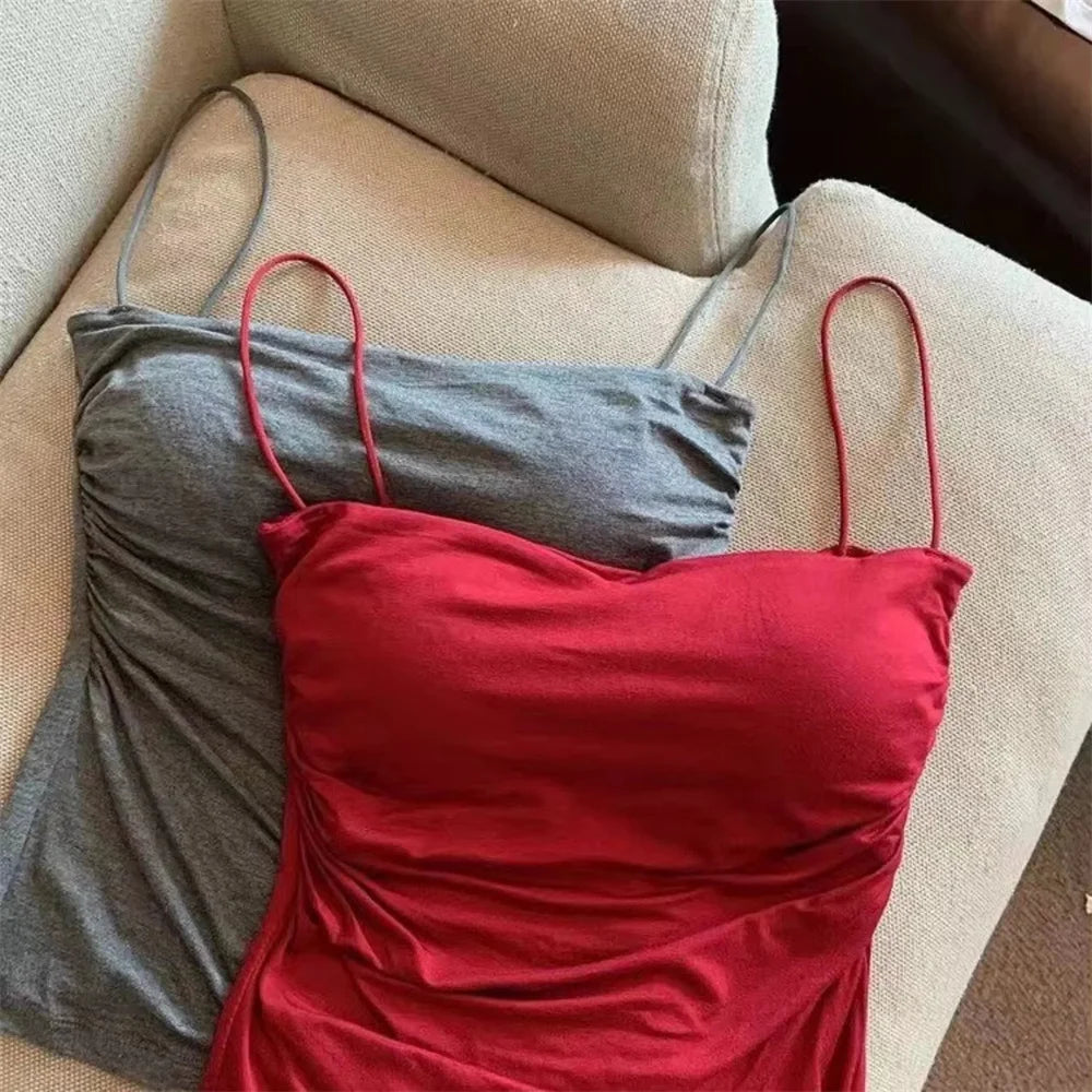 Pleated Corset Camisole Top - view 3
