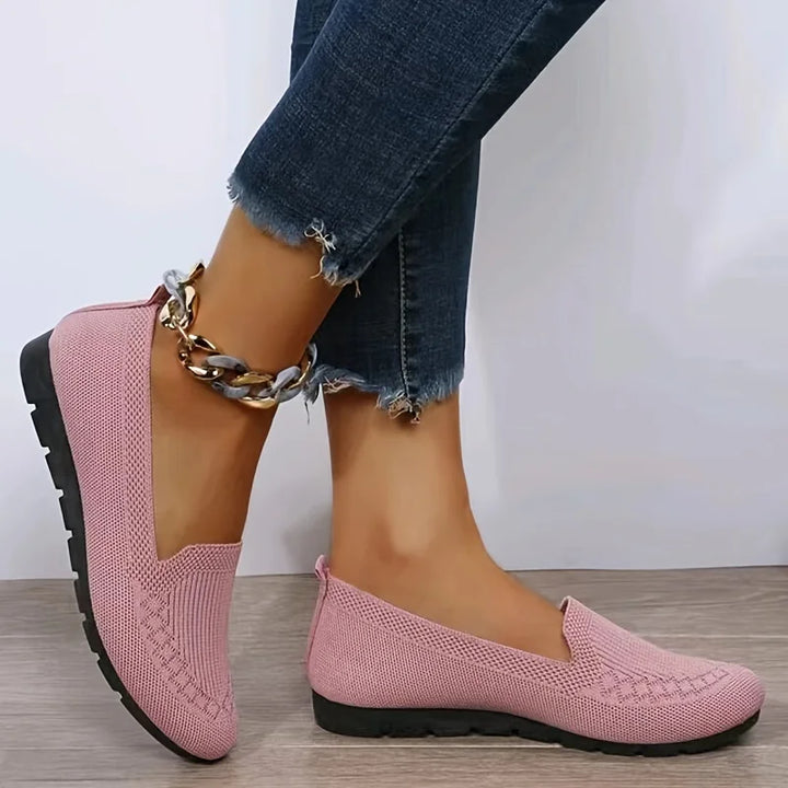 Knit Slip-On Loafer Flats - view 2