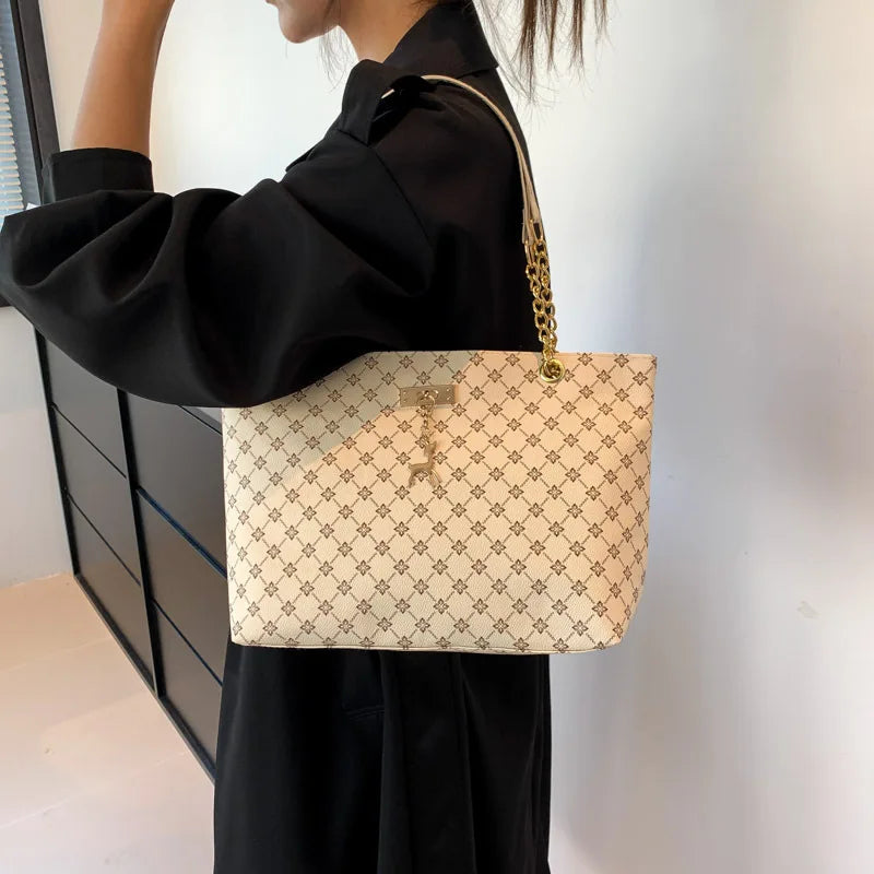 Soft Leather Large-Capacity Tote - view 4