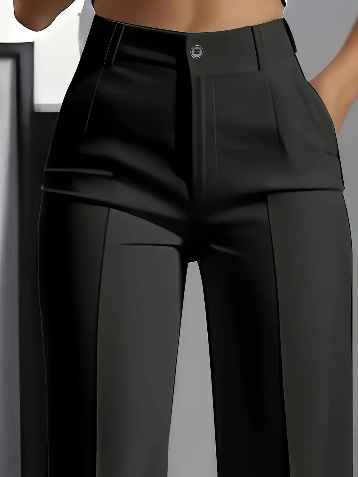 Draped Straight-Cut Suit Trousers - view 3