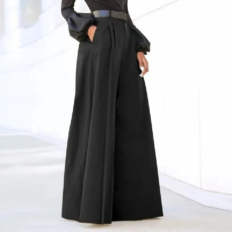 Printed Linen Palazzo Pants - view 5