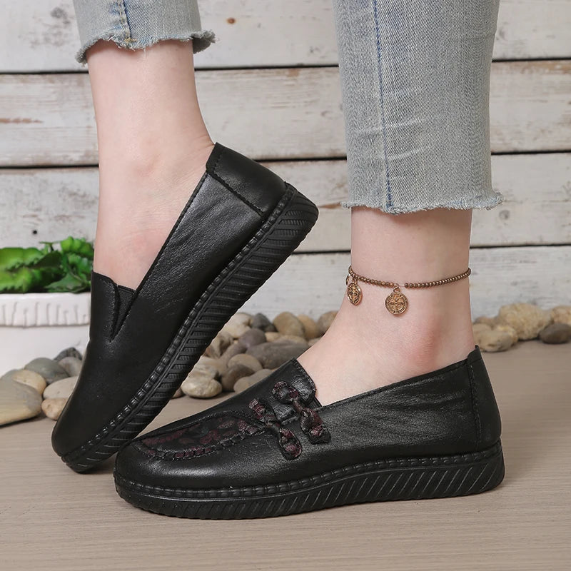 Classic Leather Loafer Flats - view 7