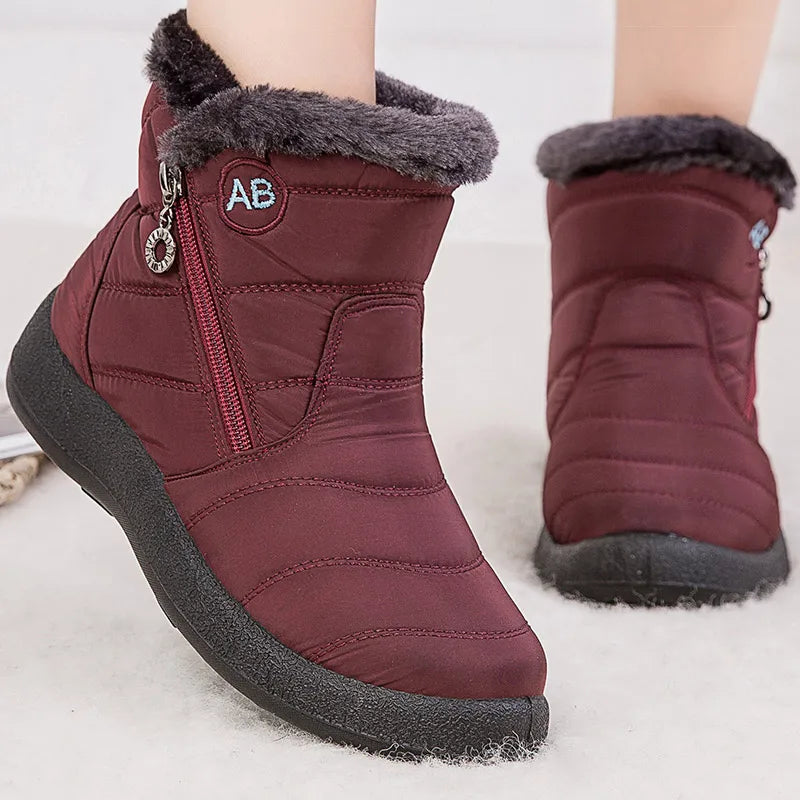 Fur-Lined Waterproof Ankle Boots - view 5
