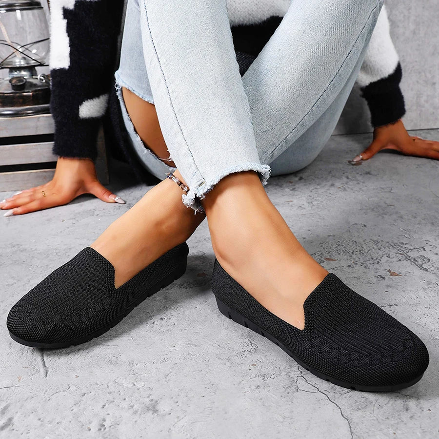 Knit Slip-On Loafer Flats - view 5