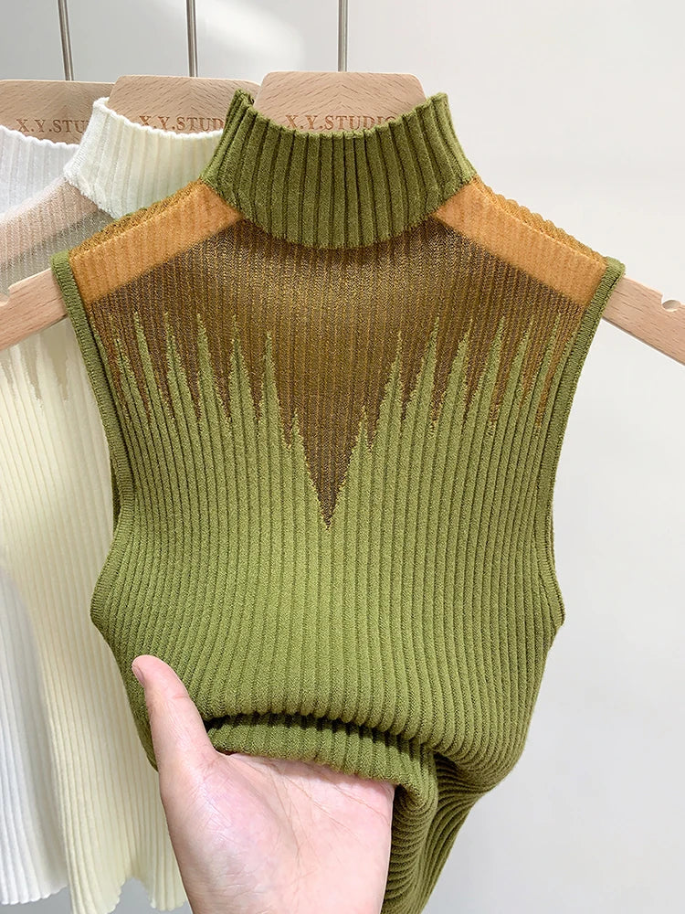 Mesh Cut-Out Y2K Tank Top - view 3