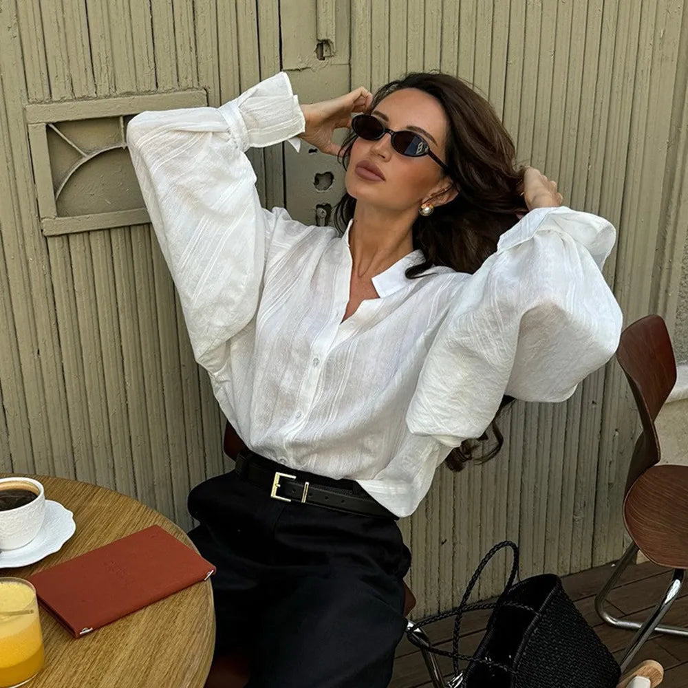 Oversized Cotton Poplin Shirt - view 7