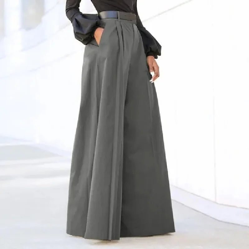 Printed Linen Palazzo Pants - view 8