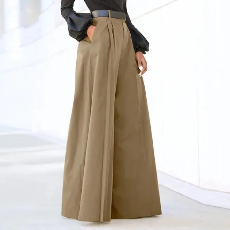 Printed Linen Palazzo Pants - view 7