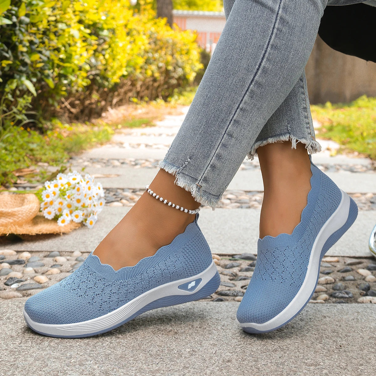 Orthopedic Knit Slip-On Loafers - view 6