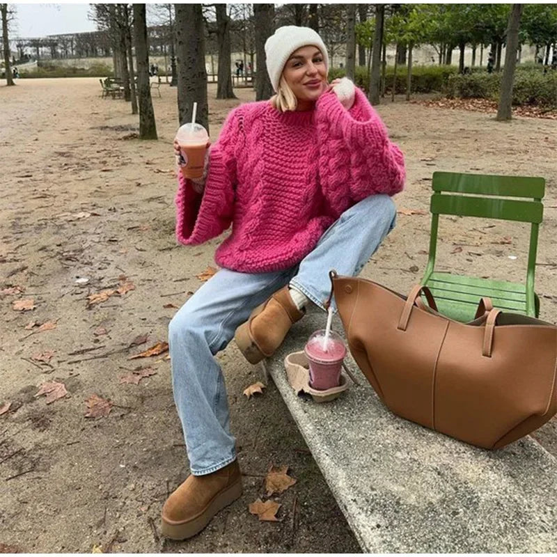 Oversized Turtleneck Sweater - view 2