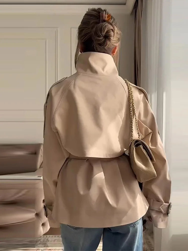 Belted Double-Breasted Trench Coat - view 3