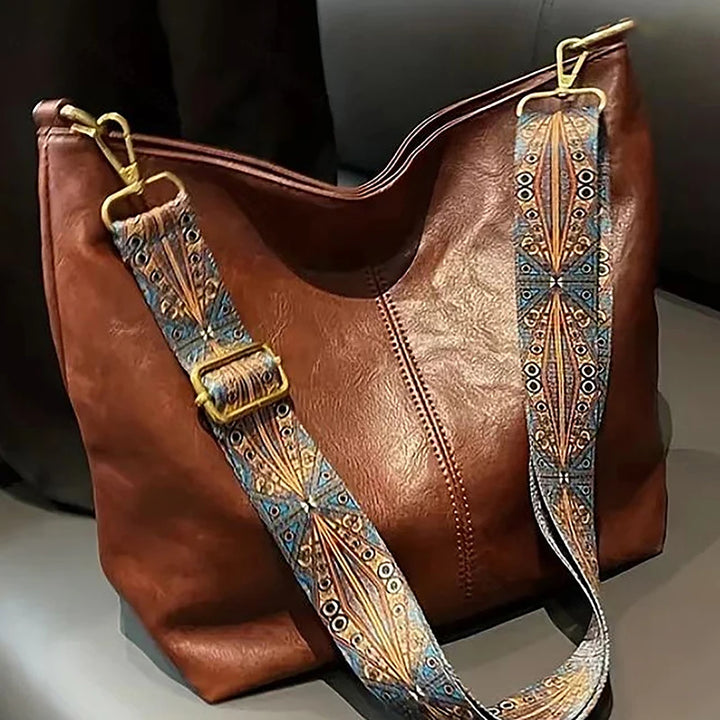 Geometric-Strap Crossbody Bag