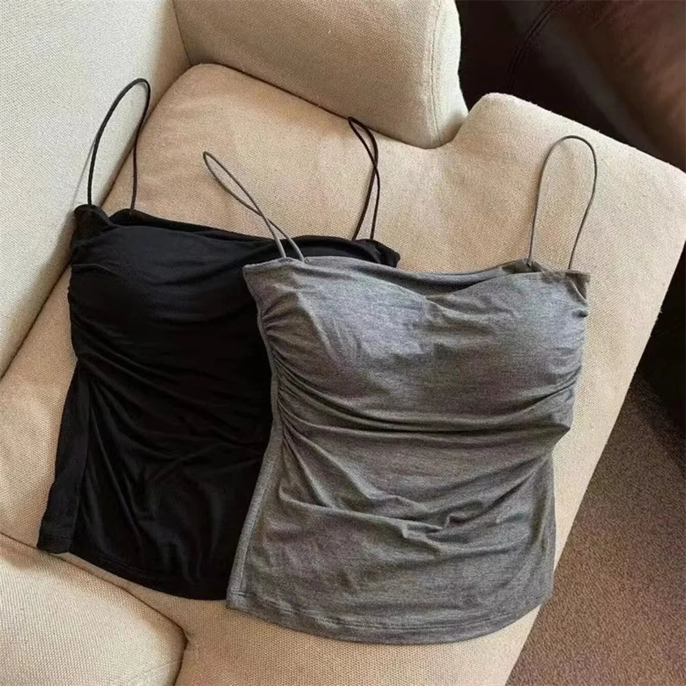 Pleated Corset Camisole Top - view 2