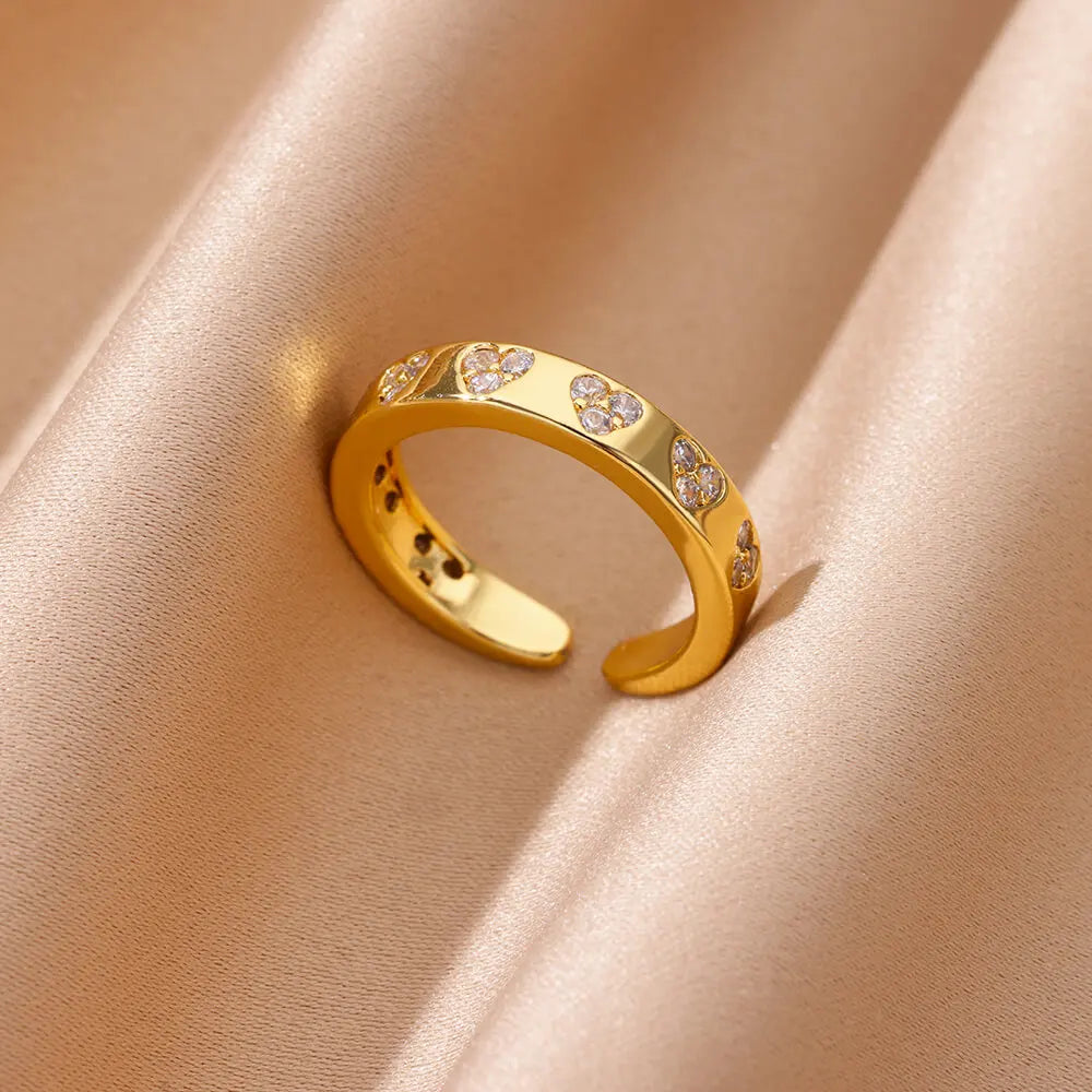 Zircon Heart Ring - view 6