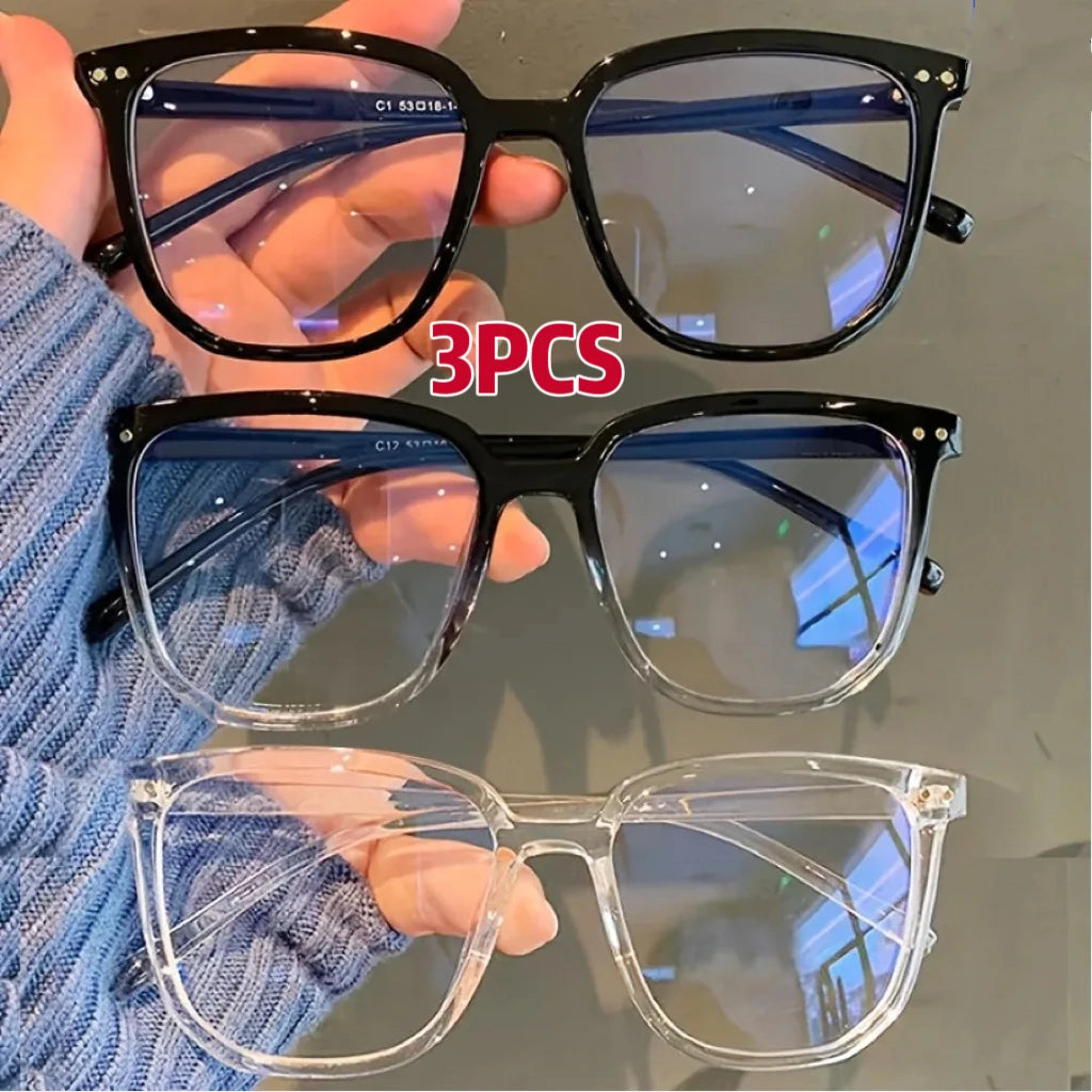 Square-Frame Clear Lens Glasses - view 11