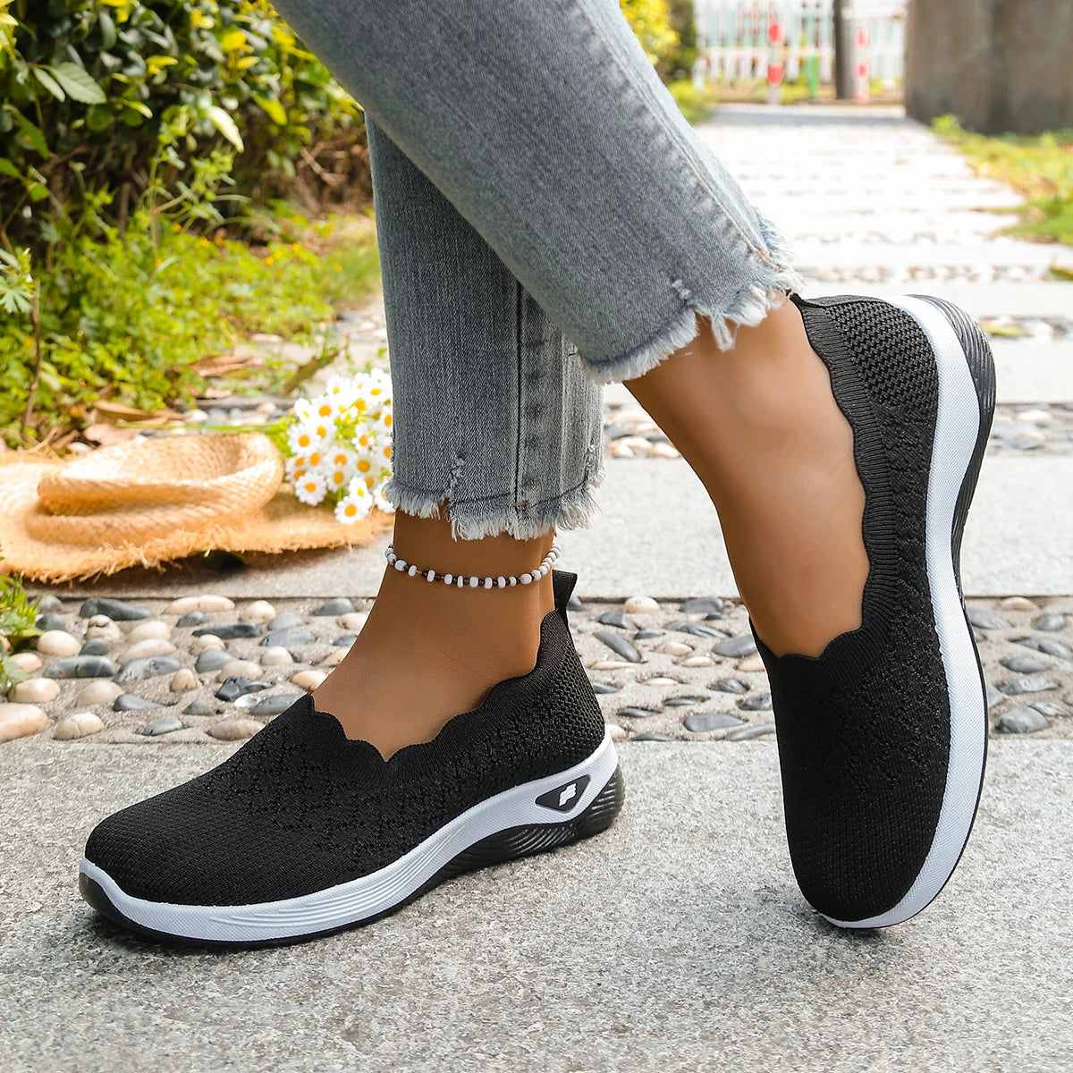 Orthopedic Knit Slip-On Loafers - view 7