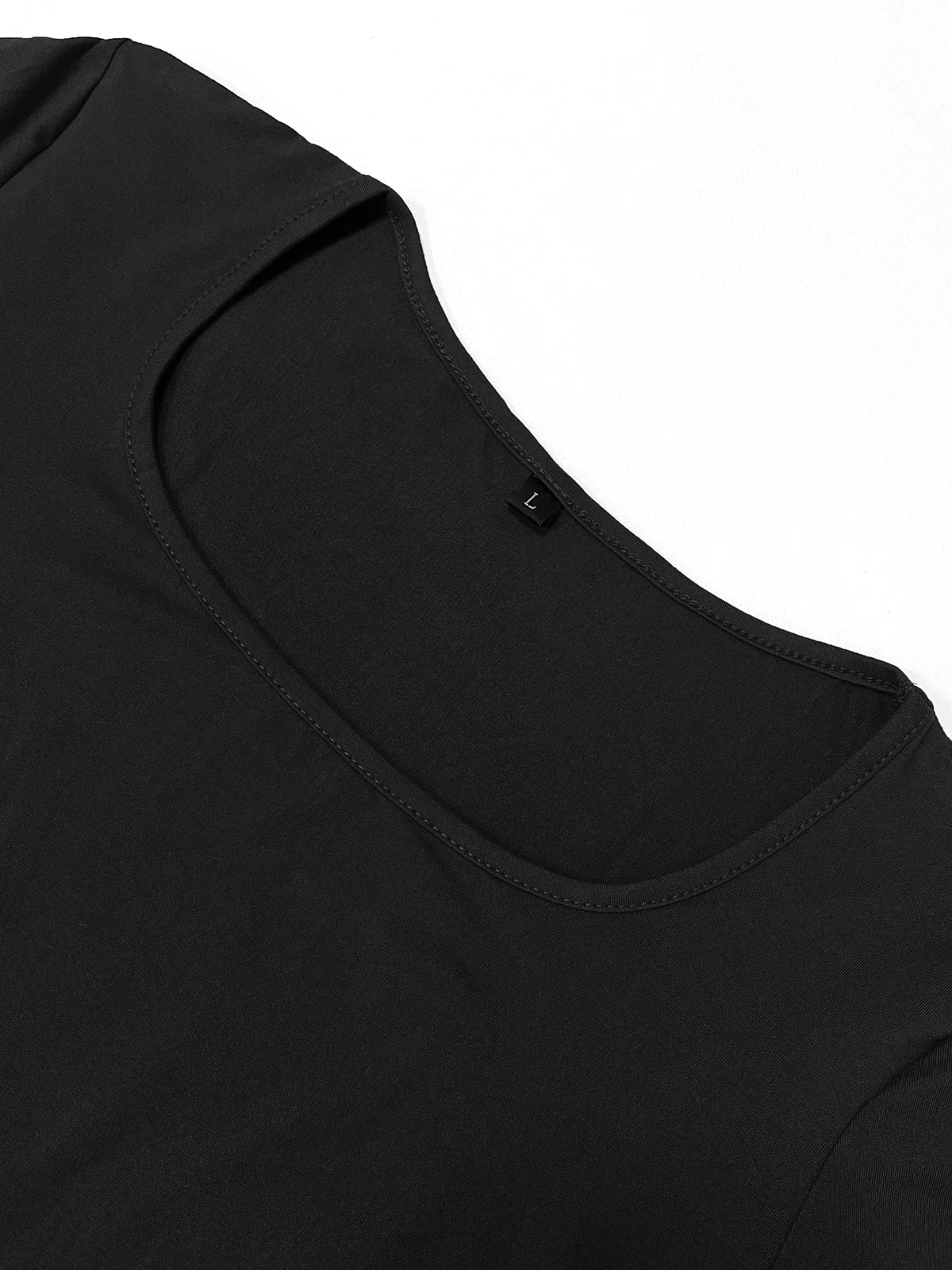 Long Sleeve Square-Neck Bodycon Dress - view 6